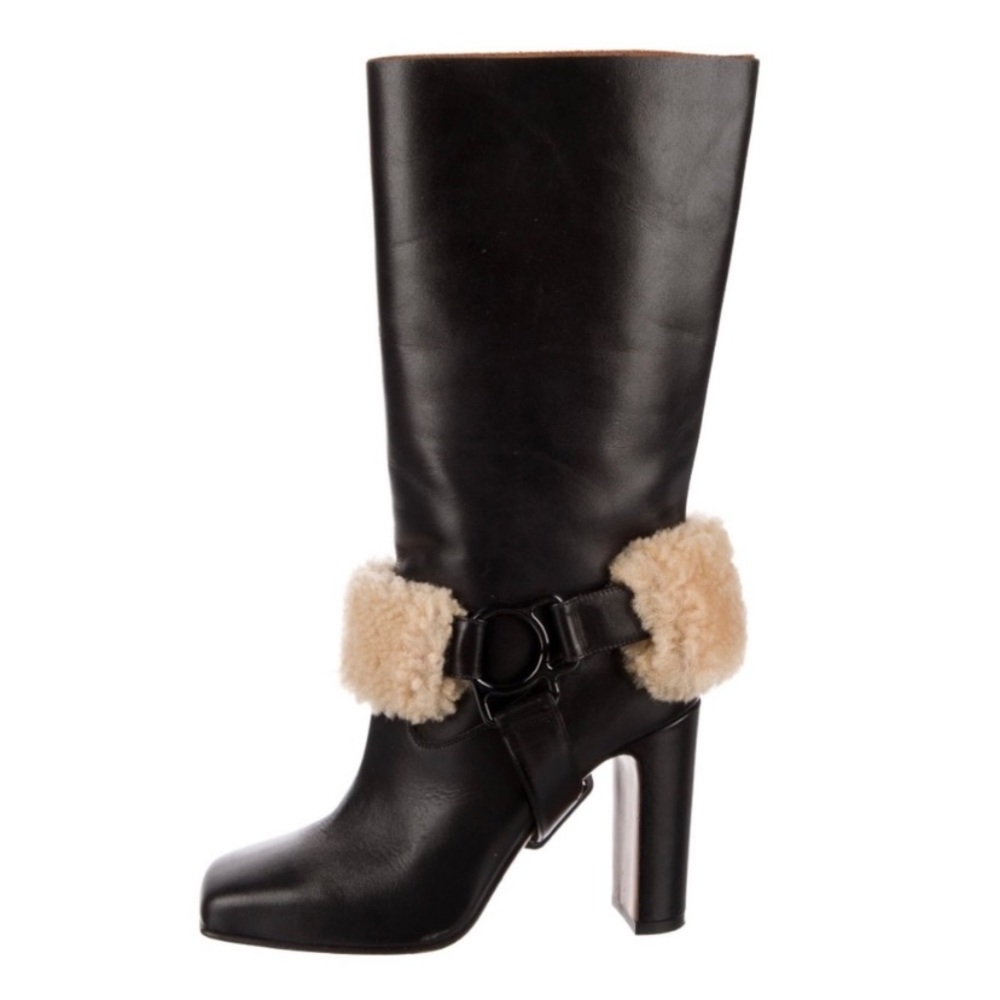 Off-White Leather Riding Boots “For Riding” - Picture 3 of 16